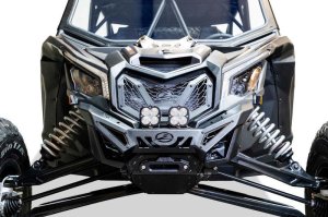 Can-Am X3 Maverick Front Bumper - Elektric Off Road - Volt Series Winch - Satin Black - `17-`24